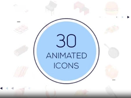 پروژه افتر افکت آیکون های باربیکیو BBQ Icons