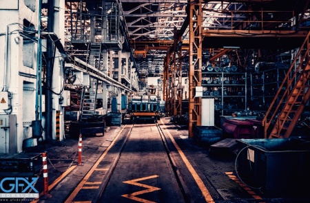 عکس صنعتی با کیفیت از خط تولید کارخانه