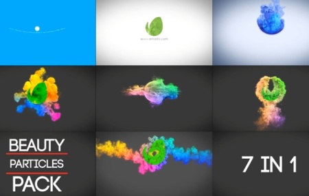 پروژه لوگو موشن افتر افکت با افکت پارتیکل Beauty Particles