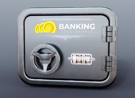 پروژه افتر افکت نمایش لوگو در گاوصندوق Safebox Logo