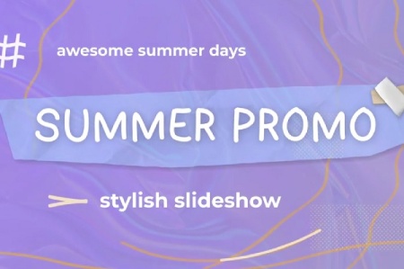 پروژه پریمیر اسلایدشو تابستانی Trendy Summer Slideshow