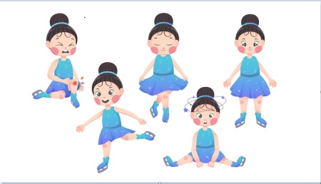 مجموعه وکتور دختر بچه زیبا در سبک کارتونی و فانتزی