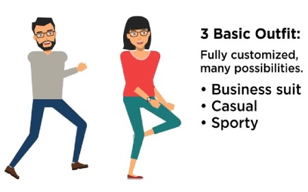 پروژه افتر افکت شخصیت های کارتونی Character Animation Pack