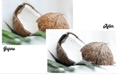 پریست لایت روم برای عکاسی پرتره و فضای باز با رنگ نارگیلی Coconut