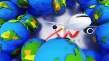 پروژه افتر افکت لوگو با تم سفر و گردشگری Poly Planet Earth Travel