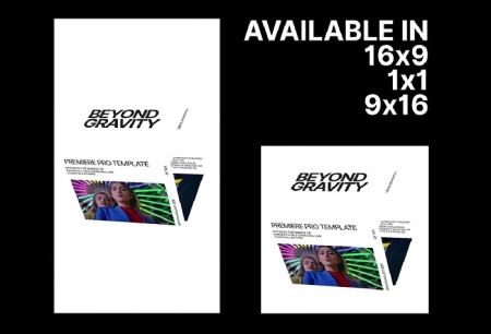 پروژه پریمیر نمایش عناوین معلق در فضا Posters In Space