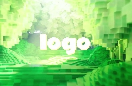 پروژه پریمیر لوگو سبک پیکسلی VoxelVerse Stream Logo Kit