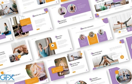 دانلود تمپلیت آماده پاورپوینت کلاس یوگا