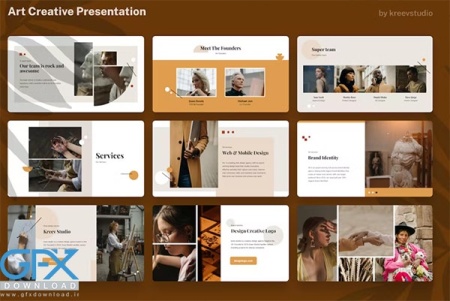 دانلود تمپلیت پاورپوینت هنری Art در جی اف ایکس دانلود