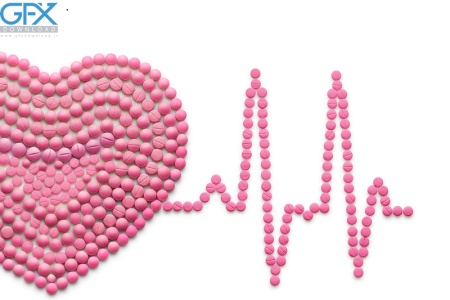 تصویر فانتزی ضربان قلب صورتی مناسب پروفایل