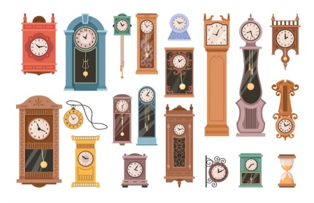 فایل لایه باز وکتور ساعت آنالوگ کلاسیک قابل ویرایش