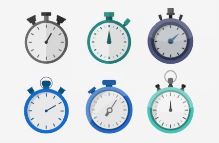 دانلود تصویر وکتور ساعت آنالوگ برای استفاده در طراحی چاپی