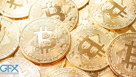 تصویر با کیفیت بیت کوین برای پس‌زمینه دسکتاپ یا موبایل