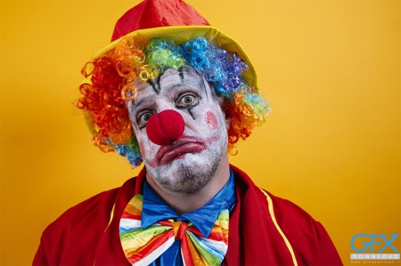 عکس دلقک ناراحت و غمگین