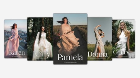 پروژه افتر افکت اسلایدشو چرخشی برای معرفی پروفایل یا نمونه‌کار Fashion Profile Carousel