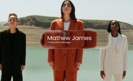 پروژه افتر افکت ساخت زیرنویس مدرن با افکت شیشه‌ای Liquid Glass Lower Third