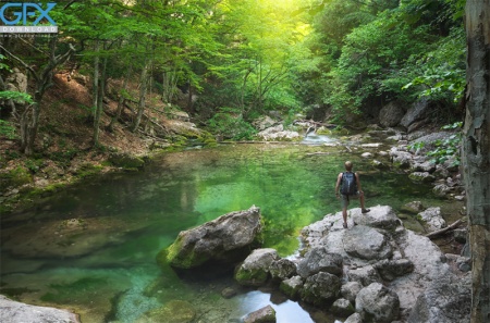 تصویر با کیفیت طبیعت رودخانه