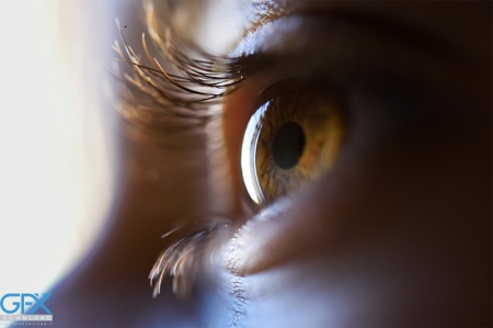 چشم طبیعی با رنگ عسلی