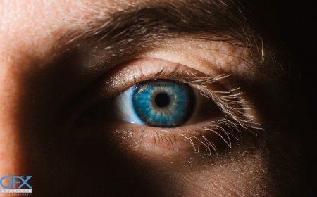 عکس چشم آبی مردانه