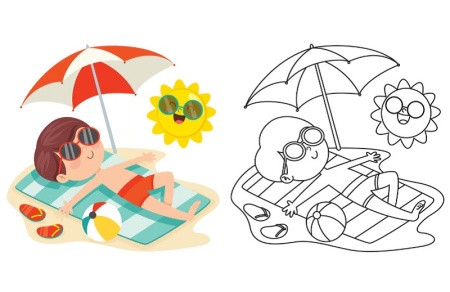 دانلود نقاشی کودکانه ساده و زیبا برای رنگ آمیزی