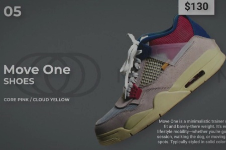 پروژه افتر افکت تیزر تبلیغاتی کفش اسنیکرز Sneakers Shoes Promo