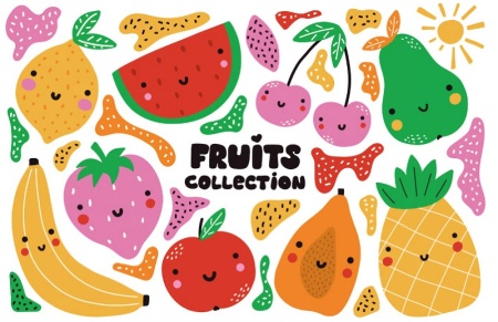 وکتور میوه های تابستان با کیفیت بالا