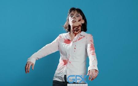 خرید و دانلود عکس زامبی زن واقعی با کیفیت بالا