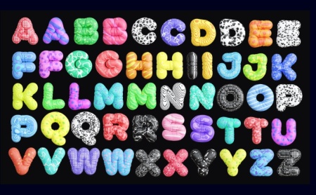 فایل لایه باز حروف انگلیسی آماده و قابل ویرایش