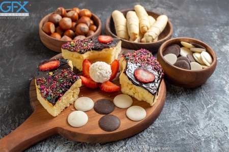 مجموعه عکس دسر و شیرینی با کیفیت بالا و چیدمان حرفه‌ای