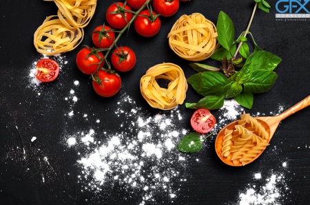 تصویر پس‌زمینه تیره با بافت بتنی برای عکاسی حرفه‌ای مواد غذایی