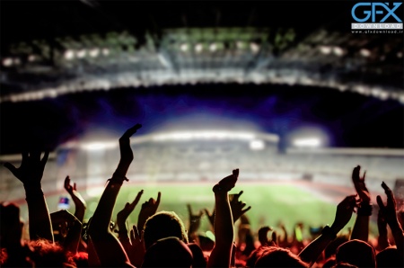 دانلود عکس استادیوم فوتبالی برای طراحی پوستر و بنر ورزشی