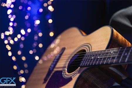 عکس حرفه ای از گیتار با بهترین کیفیت برای طراحان