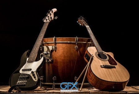 تصویر گیتار آکوستیک با کیفیت بالا مناسب طراحی گرافیکی