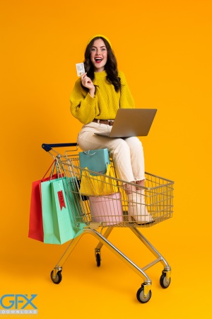 بهترین عکس با کیفیت با موضوع خرید آنلاین برای طراحی تبلیغاتی