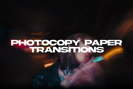 دانلود ترانزیشن پریمیر افکت کاغذی Photocopy Paper