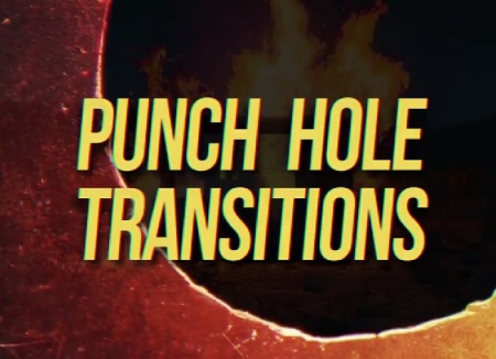 مجموعه ۲۰ ترانزیشن پریمیر با افکت پانچ Punch Hole