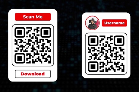 انیمیشن QR کد پویای لورث در پریمیر مناسب تبلیغات و شبکه‌های اجتماعی