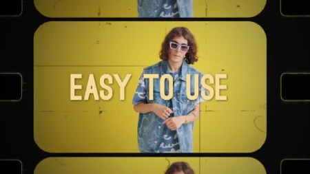 پروژه پریمیر برای اینترو با استایل فیلم ۸ میلی‌متری Super 8 Film Opener