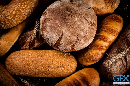 تصویر نان باگت فرانسوی تازه برای طراحی تبلیغاتی