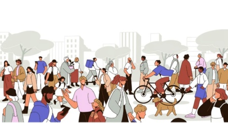 پکیج حرفه‌ای وکتور جمعیت مردم ویژه طراحان