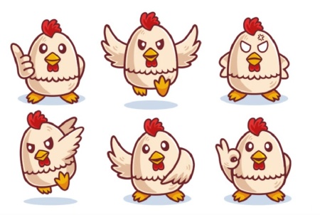 وکتور جوجه فانتزی و خوشگل مناسب طراحی کودکانه