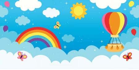 وکتور رنگین کمان و ابر با کیفیت بالا