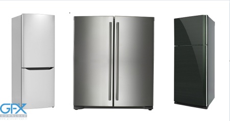 دانلود عکس یخچال و فریزر بزرگ برای طراحی چاپی