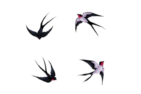 طرح وکتور پرستو در حالت پرواز مختلف