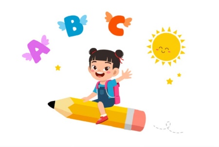 دانلود وکتور دختر بچه مدرسه‌ای برای طراحی آموزشی