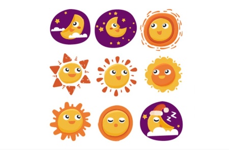 فایل وکتور خورشید برای دانلود و استفاده در طراحی گرافیکی