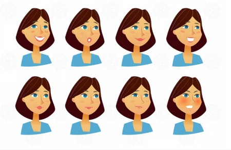 تصویر وکتور چهره زن مدرن برای گرافیست‌ها