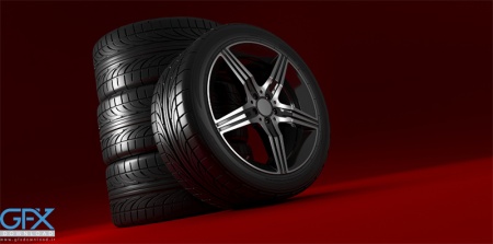 عکس استوک تایر خودرو با جزئیات دقیق و نورپردازی حرفه‌ای