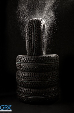 تصویر تایر خودرو با کیفیت بالا مخصوص چاپ و تبلیغات