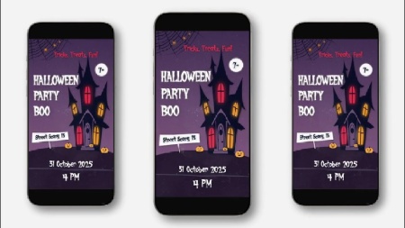 پروژه پریمیر پریمیر دعوت‌نامه جشن هالووین کودکانه Kids Halloween